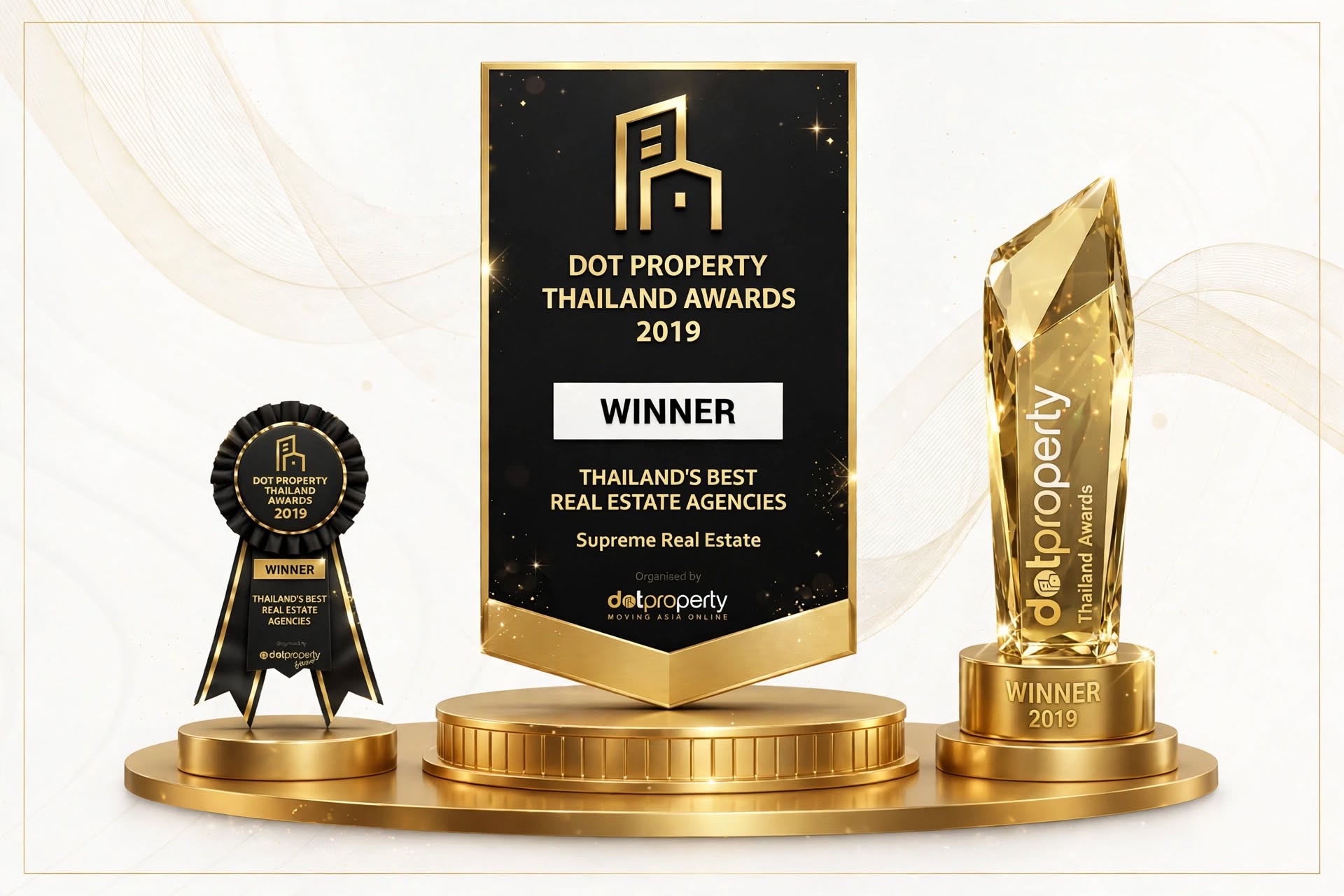 Supreme Real Estate is awarded Thailand’s best real estate agency 2019.