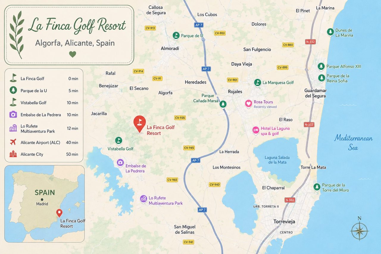 La Finca map